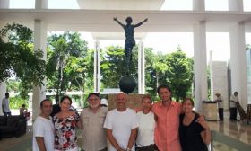 Jason Waller with cast and crew of House Hunters International in Playa del Carmen, Yucatan, Mexico – Best Places In The World To Retire – International Living
